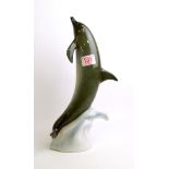 A large Czech Republic made dolphin figure: 36cm in height.