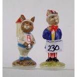 Royal Doulton Bunnykins figures: Uncle Sam DB50, Astro DB20