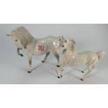 Beswick grey prancing arab: together with a grey head tucked (2)