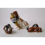 Royal Doulton Medium Cocker Spaniel with Pheasant (2nd) HN1028: together with Cocker Spaniels