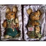 Two limited edition Pendelfin figures: to include Aunt Ruby 5989/10000 and Uncle Henry 1284/7000.