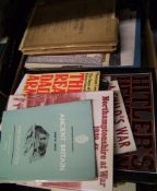 A large collection of books: with a Royal theme and War theme (1 tray).