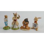 Beswick Winnie the Pooh figure Rabbit: Royal Albert Wind in the Willows figures Mole & Ratty