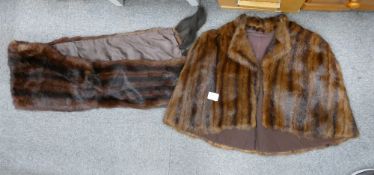 Mink Ladies Fur Bolero Jacket & Stole(2):
