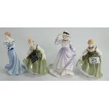 A collection of Royal Doulton figures: including two Fair Lady's HN4719,