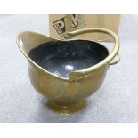 Brass Coal Scuttle: