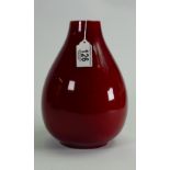 Royal Doulton early Flambe vase: C1920, height 22cm.