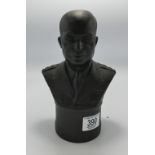 Wedgwood black basalt bust Eisenhower height 22cm:
