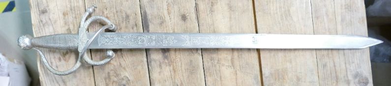 A Modern Spanish Toledo Sword,