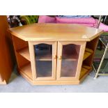 Mid Century Teak Effect television stand: