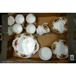 Royal Albert Old Country Rose Tea Set: 20 pieces