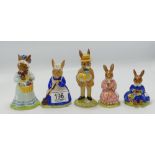 Royal Doulton Bunnykins Figures to include: Mr Bunnykins DB18, Mrs Bunnykins DB19, Polly DB71,