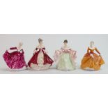 Royal Doulton miniature figurines to include: Sara HN3219, fragrance HN3220,