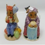 Royal Doulton Bunnykins jugs to include: Partytime D7160 & Fortune Teller D7156(2)