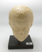 Resin bust of Roman child: height 15cm