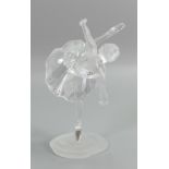 Swarovski Crystal Ballerina Figure: Unusual item with with artists signiture, height 13.
