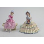 Royal Doulton lady figures: Young Dreams HN3176 & Daydreams HN1731(2)