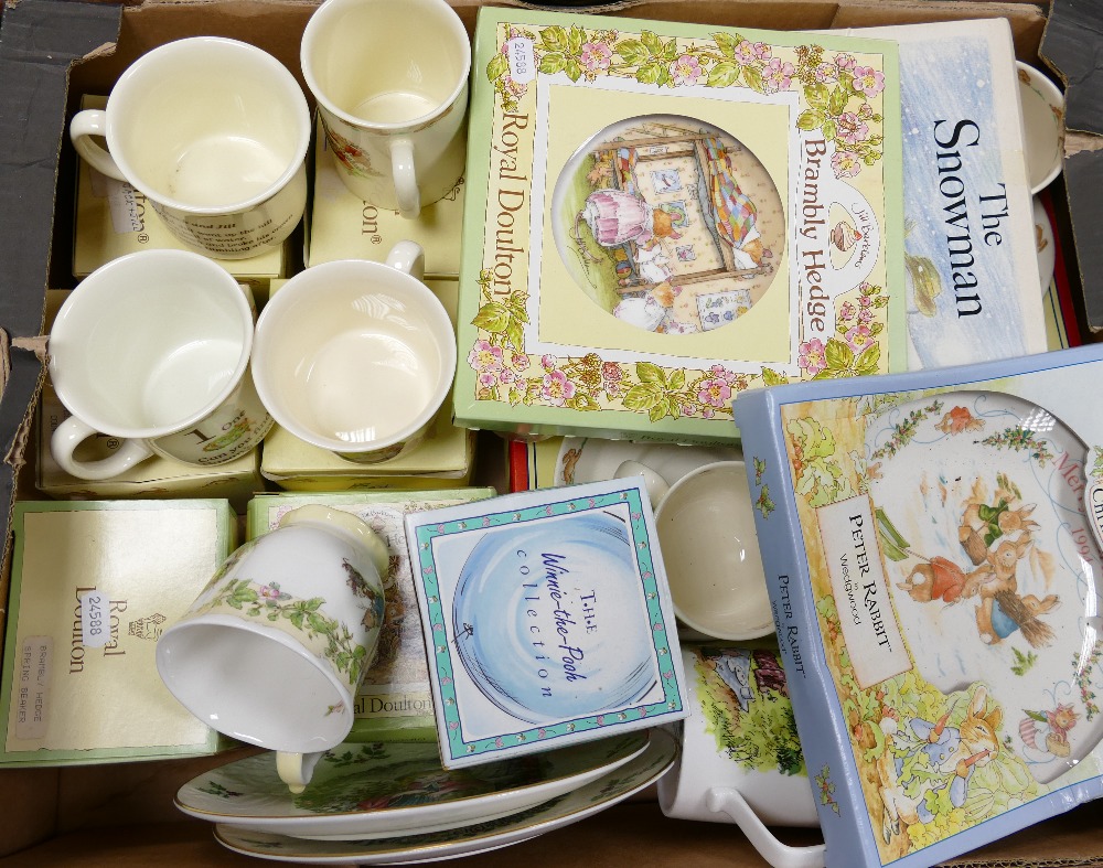 A collection of Royal Doulton Bunnykins Nursery Ware: including mugs, bowls,