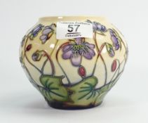 Moorcroft Hepatica vase: height 12cm
