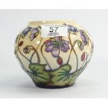 Moorcroft Hepatica vase: height 12cm