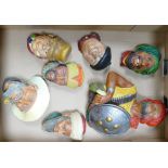 A collection of Bossons Plaster Wall Plaques to include: Pathan, Pierre, Paddy,