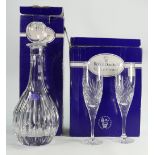 Royal Doulton Crystal Glass Decanter & Glasses: