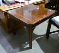 Modern mahogany antique style hall table: