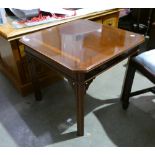 Modern mahogany antique style hall table: