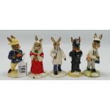 Royal Doulton Bunnykins to include: Fireman DB75, Judge DB188, Doctor DB181,