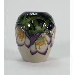 Moorcroft Festive friends vase: Height 10cm.