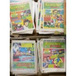 A collection of 1970's Scorcher & Score Children's Comics: two trays(2)