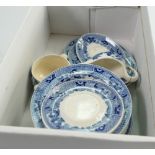 Wedgwood childs blue & white dinner service: Miniature early 20th century transfer printed part