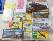 A collection of Frog, air fix, comtrail,