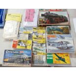 A collection of Frog, air fix, comtrail,