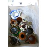10 Pieces of Torquay / Mottoware & blue & while jug.