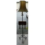 Modern Wrought Iron Standard Lamp: with shade