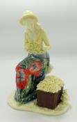 Boxed Old Tupton ware figure of flower seller: