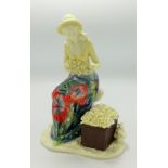 Boxed Old Tupton ware figure of flower seller: