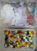 A large collection of ceramic mosaic tiles(3 boxes):