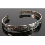 Ornate Silver bangle,