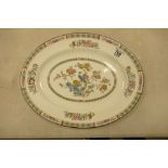 Wedgwood Kutani Crane patterned oval platter: