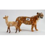 Beswick large tiger: together with a matt doe (2)