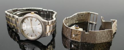 Seiko gents Titanium 50M watch: Together with Rotary ladies sterling silver watch & bracelet in