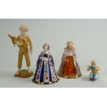 A collection of Royal Worcester figures: comprising The Parakeet (head re-stuck),