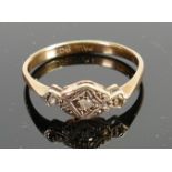 9ct gold ladies dress ring, 1.