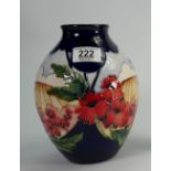 Moorcroft Forever England vase: Trail piece dated 29/11/19 and designed by Vicky Lovatt.