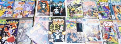 A collection of Marvel & Pokemon Comics including: Pokemon The First Movie, The Punisher,
