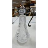 Silver Plated Claret jug: