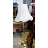 Brass Effect mid Century Standard Lamp: