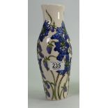 Moorcroft Delphinium vase: designed by Kerry Goodwin.